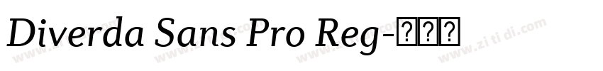 Diverda Sans Pro Reg字体转换